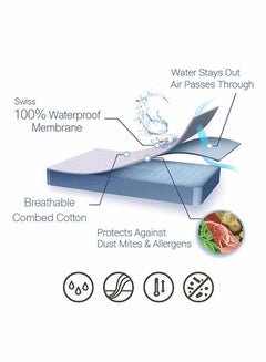 Fitted Waterproof Mattress Protector Cotton Blend White - v1533548917/N15736388A_2