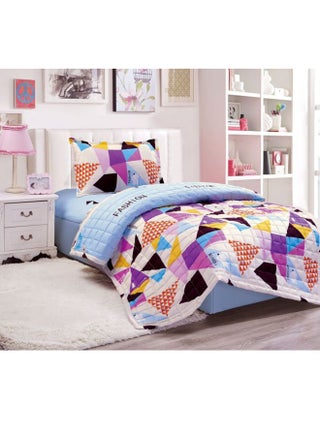 طقم لحاف مطبوع عليه Fashion مكون من 3 قطع مايكروفايبر متعدد الألوان Single - v1533548942/N16197078A_1