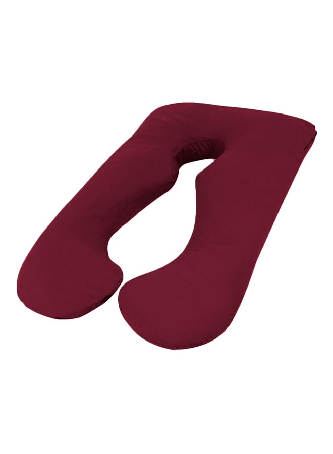 U Shape Comfortable Maternity Pillow Microfiber Garnet Red 120x70x25cm - v1533548980/N16197167A_1