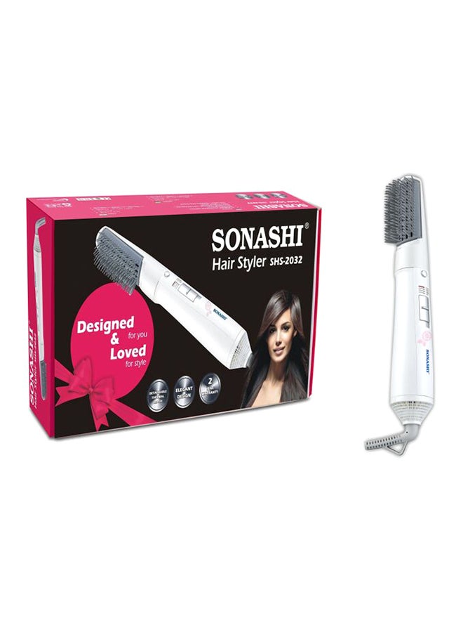 SONASHI - Hair Styler With Detachable Thermal Brush Adjustable Heat Settings And Overheat Protection SHS-2032 - Packaging May Vary White - Image 1