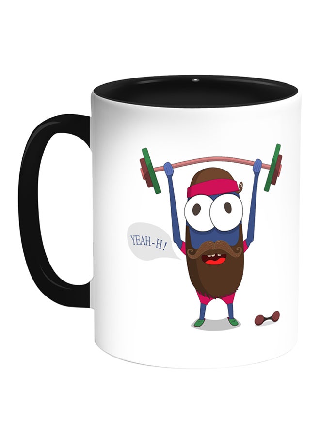 ديكالاك قدح قهوة - سبورتس أبيض/ أسود