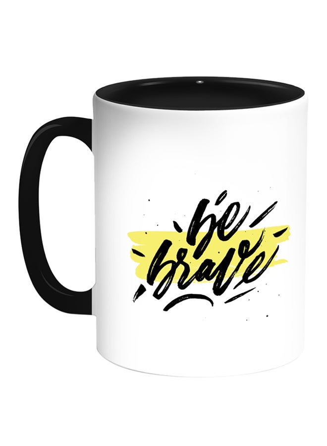 Decalac Sarcastic Laugh Printed Coffee Mug White/Black