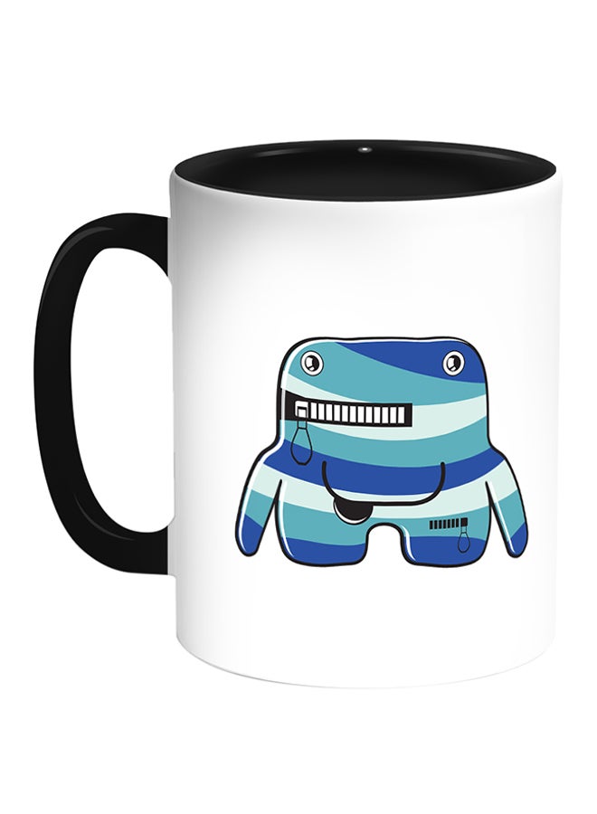 Decalac Cartoons Printed Coffee Mug White/Black