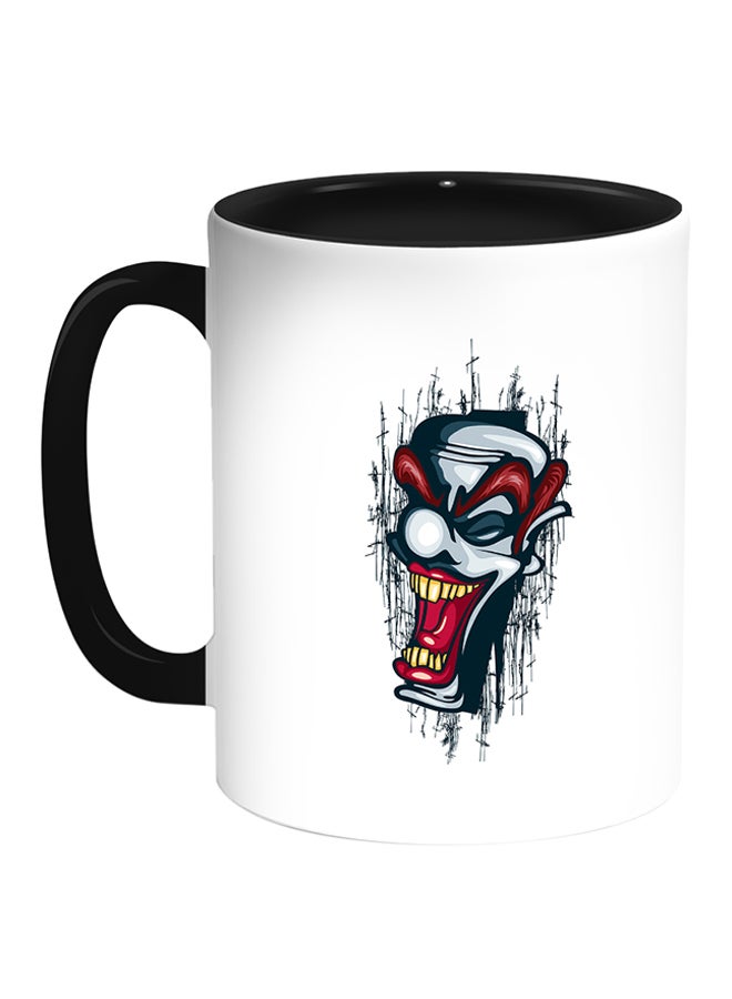 Cartoons Printed Coffee Mug White/Black