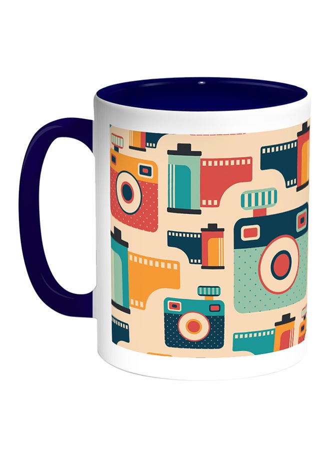 Decalac Cameras & Photography Printed Coffee Mug White/Blue