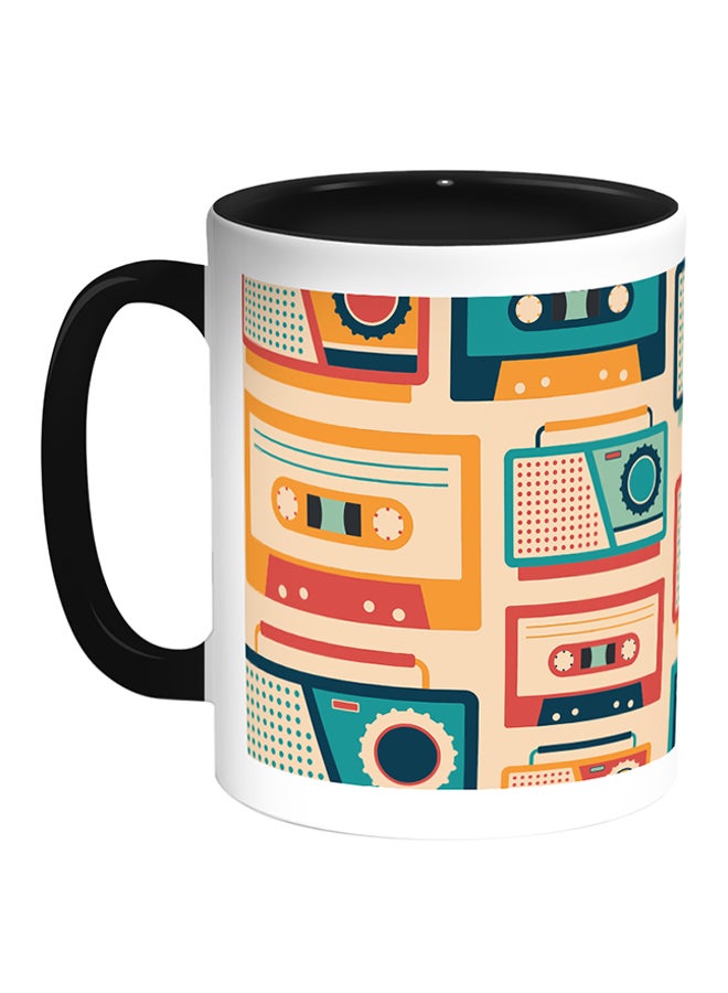 Decalac Classic Music Printed Coffee Mug White/Black