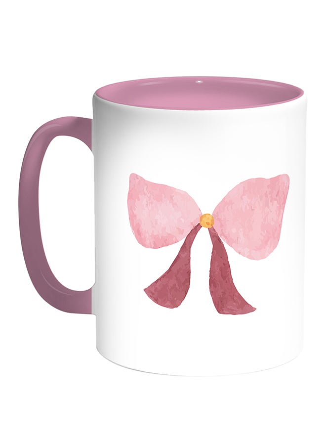 Decalac Fionka Printed Coffee Mug White/Pink