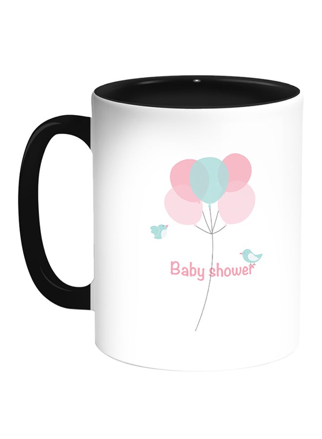 Baby Shower Printed Coffee Mug White/Black