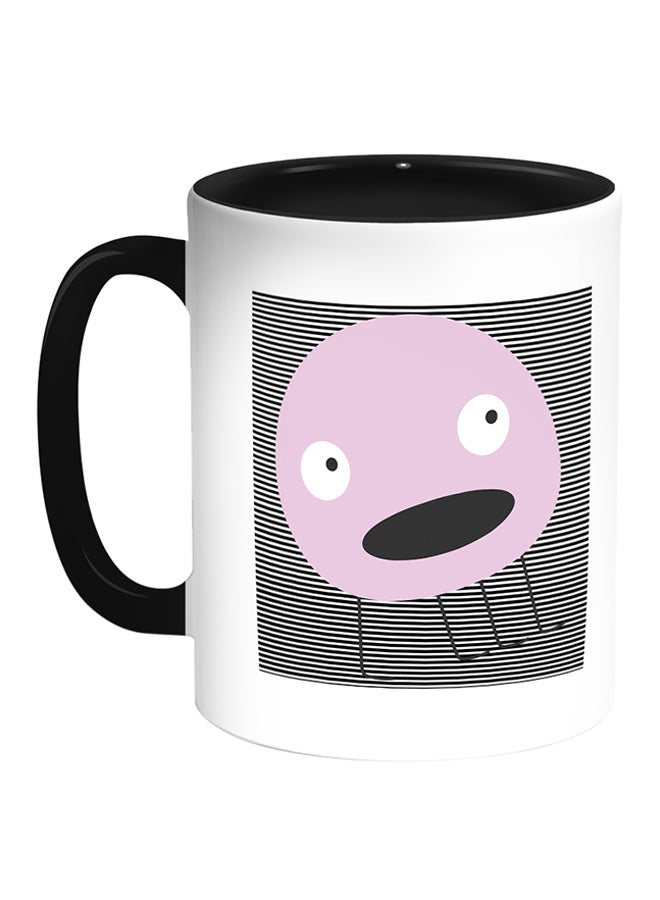 Decalac Cartoons - Space Object Printed Coffee Mug White/Black