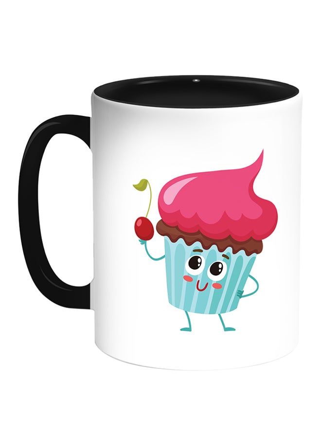 Decalac Food - Cupcake Printed Coffee Mug White/Black