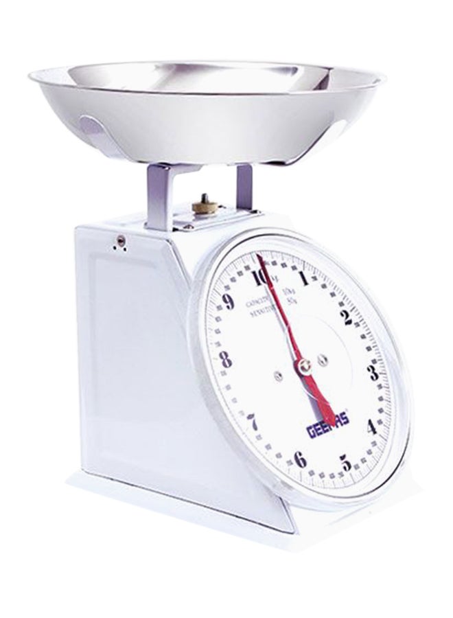 جيباس ميزان مطبخ تناظري 10 كجم GBS4186 أبيض - Image 1