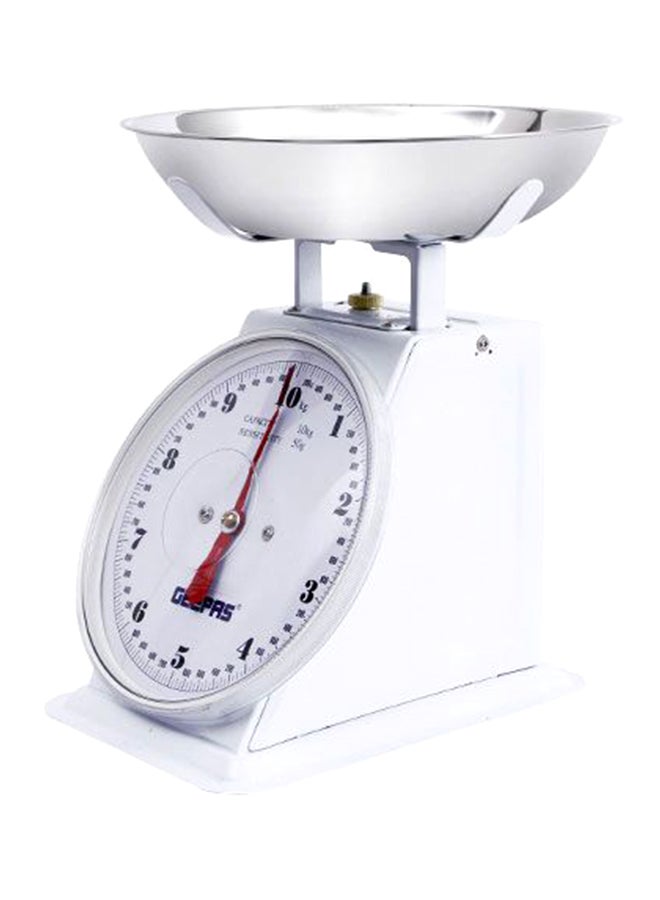 جيباس ميزان مطبخ تناظري 10 كجم GBS4186 أبيض - Image 2