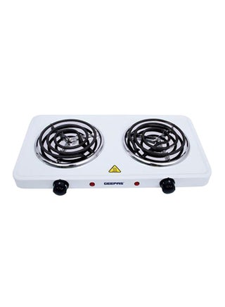 موقد سطحي كهربائي مزدوج بقوة 2000 واط 2000 W GHP7576N أبيض/ أسود - v1533551675/N11043832A_1