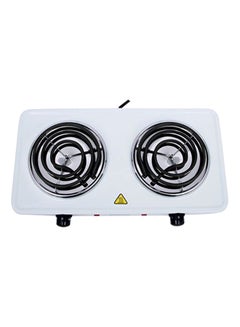 جيباس موقد سطحي كهربائي مزدوج بقوة 2000 واط 2000 W GHP7576N أبيض/ أسود  - Image 2
