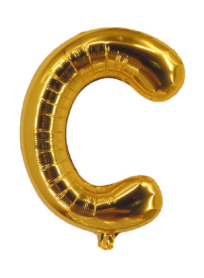 Party Time C Letter Foil Party Balloon