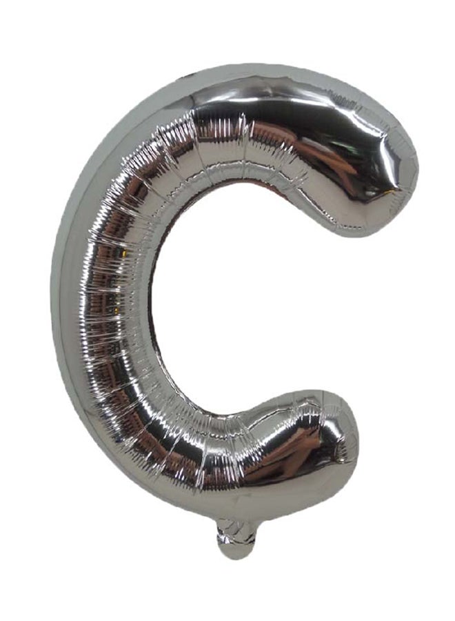 بارتي تايم بالون من القصدير على شكل الحرف "C" 16بوصة