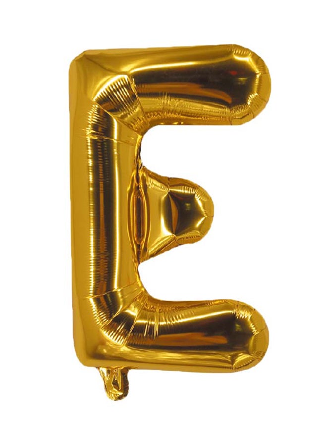 بارتي تايم بالون من القصدير على شكل حرف "E" 16بوصة 