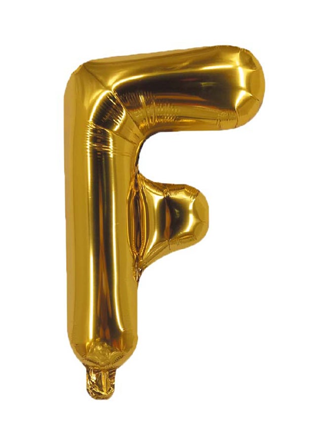 Party Time - Letter F Foil Balloon 16inch - Image 1