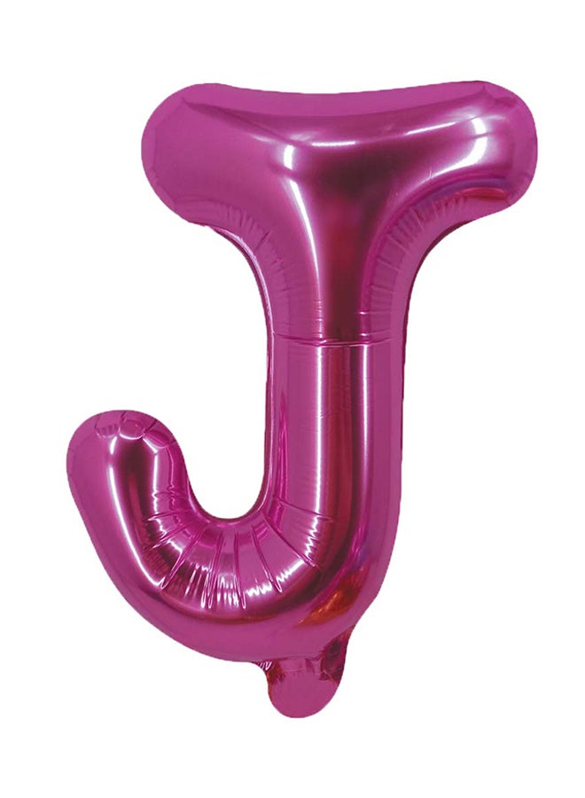 بارتي تايم بالون من القصدير على شكل حرف J مقاس 16بوصة 16بوصة