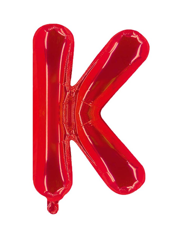 بارتي تايم بالون من ورق القصدير بشكل حرف K 16بوصة