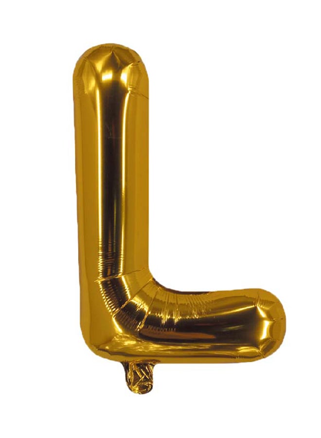 Party Time - L Letter Decorative Foil Balloon For Party 16inch - Image 1