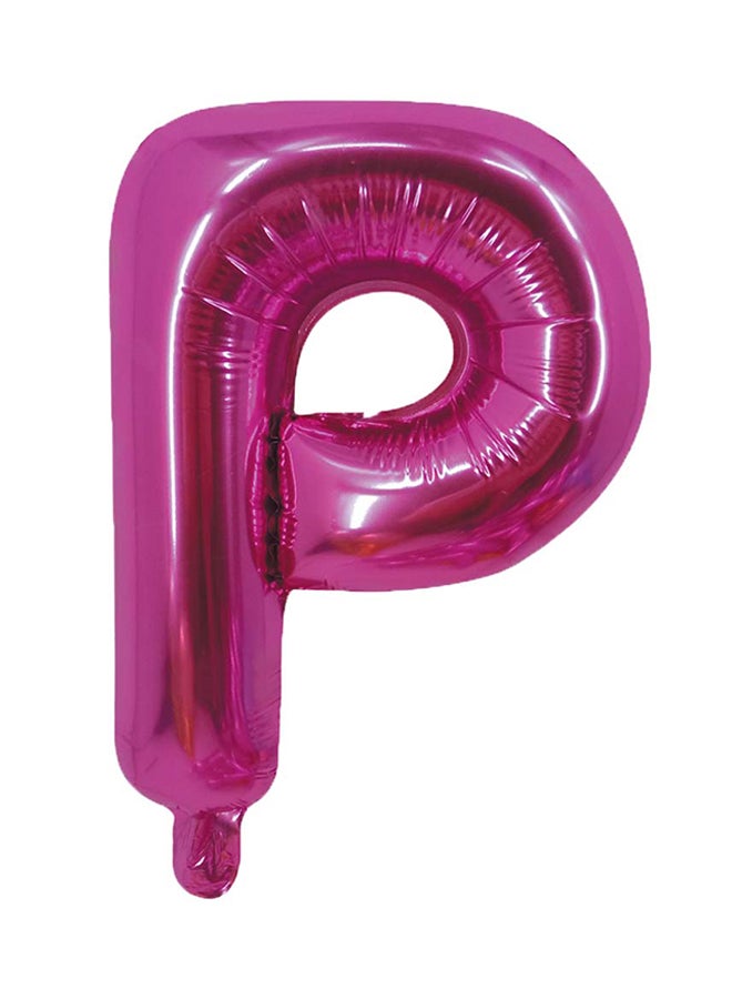 بارتي تايم بالون من القصدير على شكل حرف P 16بوصة