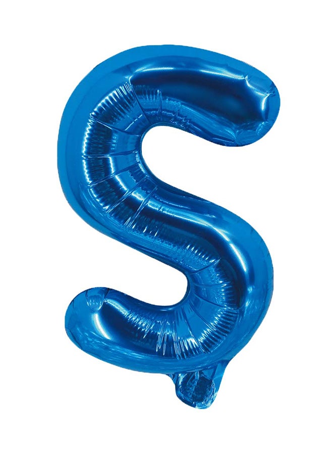 بارتي تايم بالون من القصدير على شكل حرف S بطول 16 بوصة