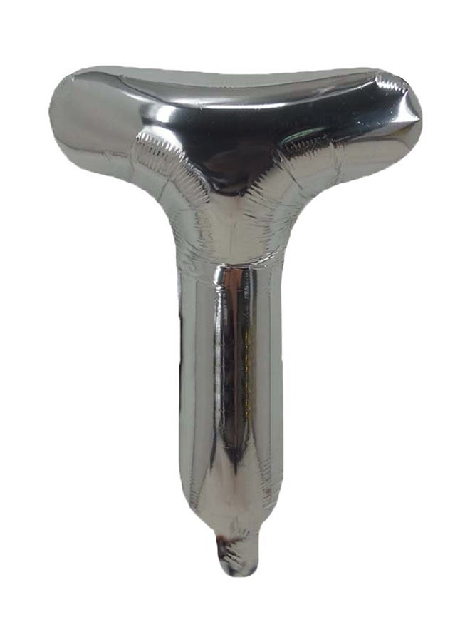 بارتي تايم بالون من القصدير على شكل حرف T 16بوصة