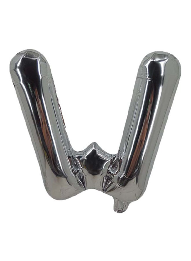 بارتي تايم بالون من القصدير للحفلات على شكل حرف W 16بوصة