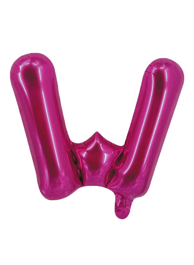 بارتي تايم بالون زينة للحفلات على شكل حرف W 16بوصة
