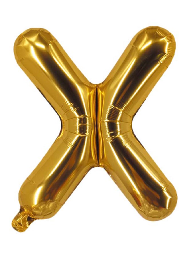 بارتي تايم بالون لامع على شكل حرف X قياس 16 بوصة 16بوصة
