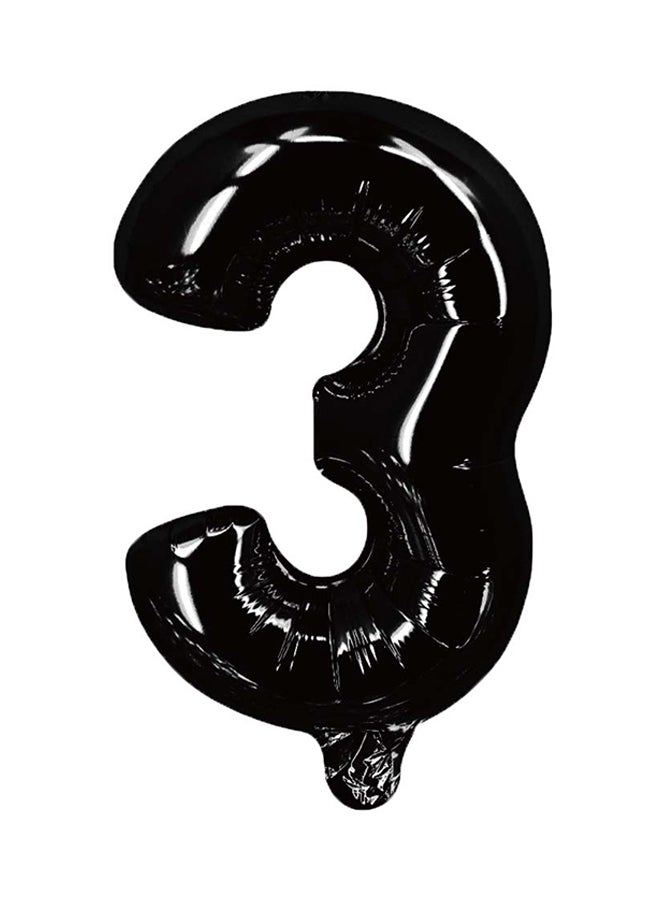 Party Time - Number 3 Party Foil Balloon 16inch - Image 1