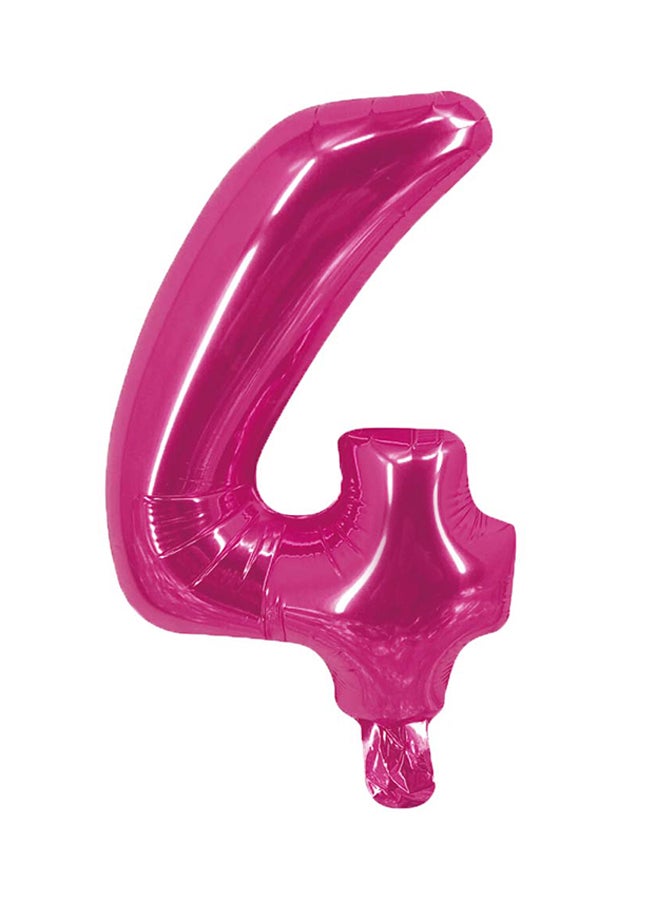 بارتي تايم بالون من القصدير على شكل الرقم 4 16بوصة