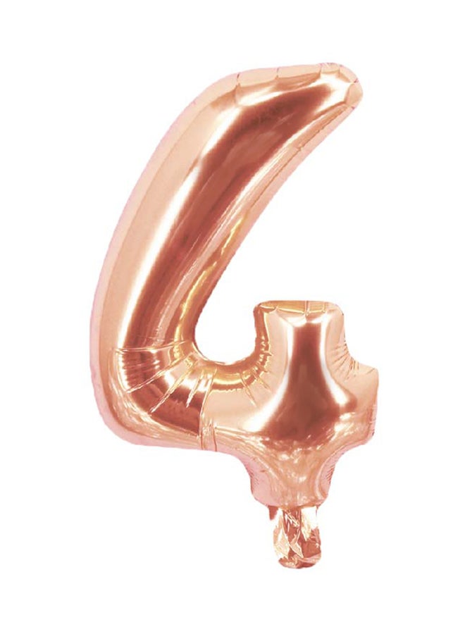 بارتي تايم بالون قصدير على شكل رقم 4 مقاس 16 بوصة 16بوصة