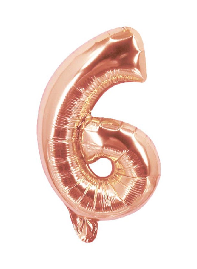Party Time Number 6 Foil Balloon 16inch