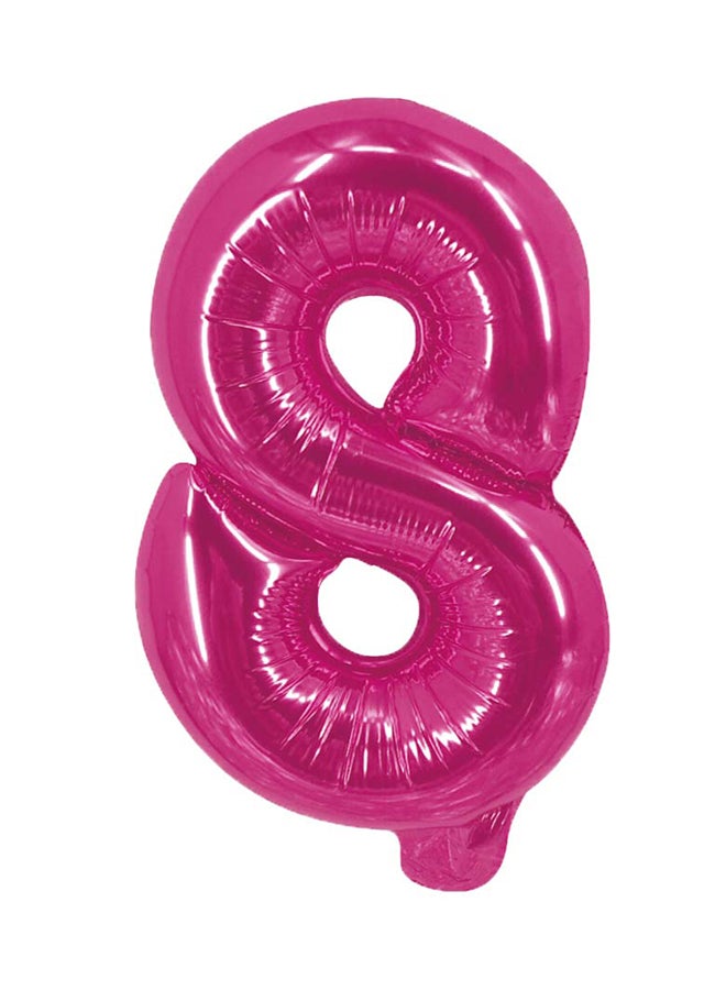 Party Time - Number 8 Foil Balloon 16inch - Image 1