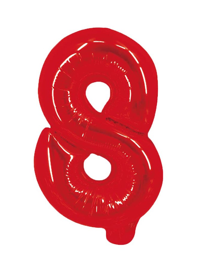 بارتي تايم بالون قصدير زينة للحفلات على شكل رقم 8 16بوصة