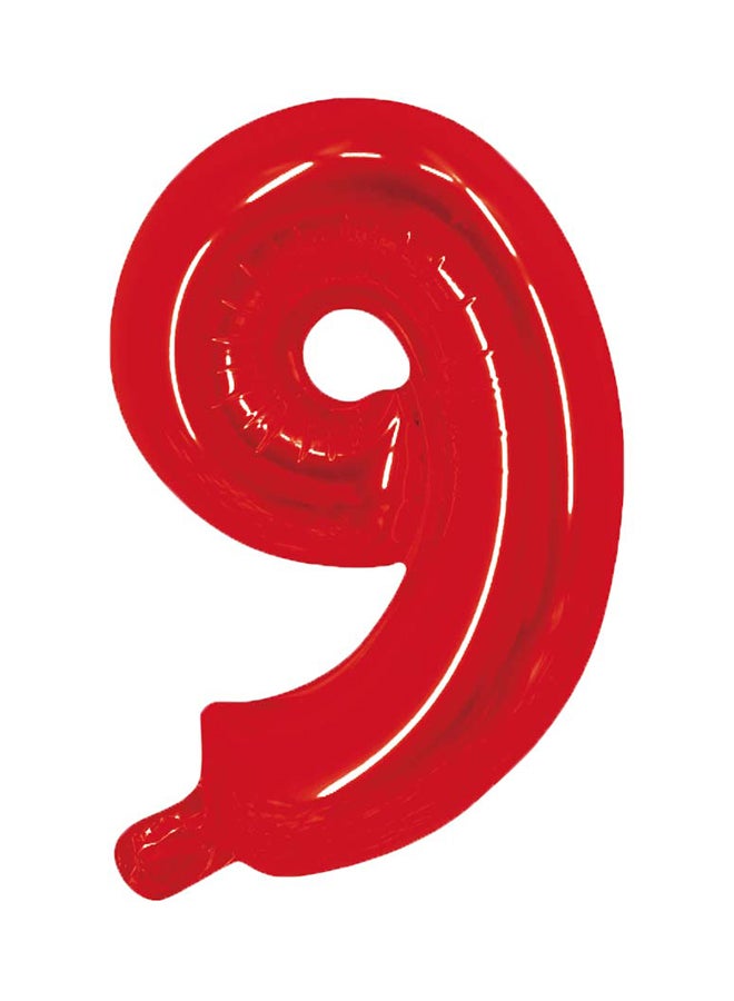 بارتي تايم بالون من القصدير على شكل رقم 9 16بوصة