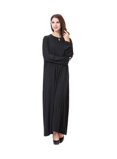 Generic Long Sleeve Abaya Black  - Image 1