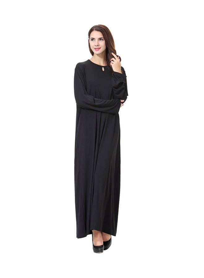 Long Sleeve Abaya Black - Image 1