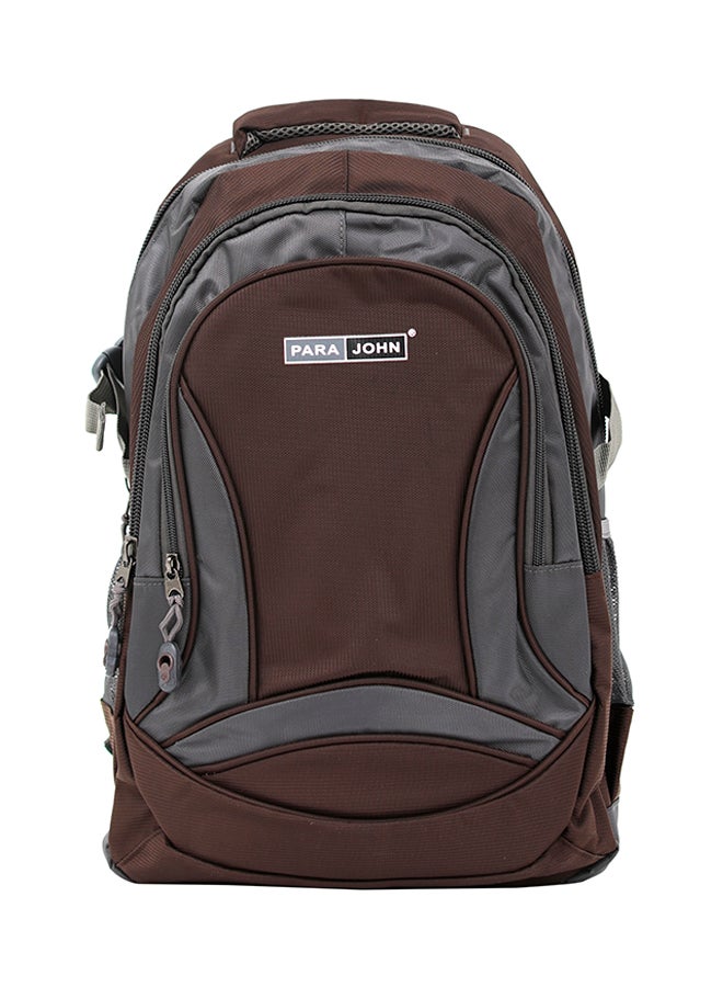 بارا جون حقيبة ظهر مدرسية من البوليستر بني فاتح/رمادي - Image 1