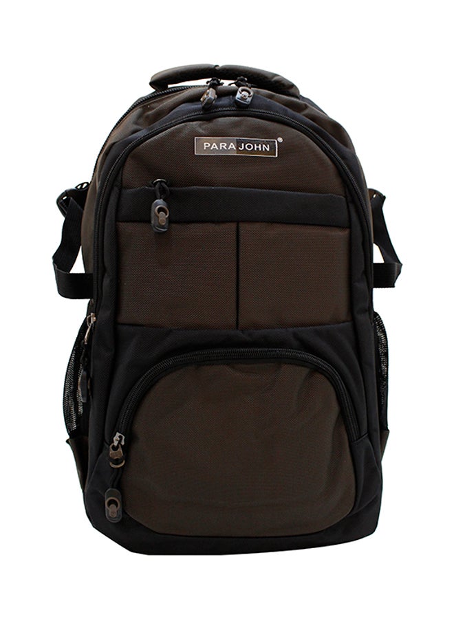 بارا جون حقيبة ظهر مدرسية من البوليستر بني قهوة / أسود - Image 1