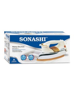 Heavy Iron - Gold Ceramic Coated Soleplate | Overheat Safety Protection with Easy Temperature Settings | Heavy Iron Box Suitable for All Fabrics 1200 W SHI-6011 Off White/Gold - v1533635010/N11043498A_6