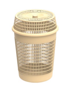 Tall Plastic Laundry Basket With Lid Ivory 65Liters - v1533636763/N13205037A_1