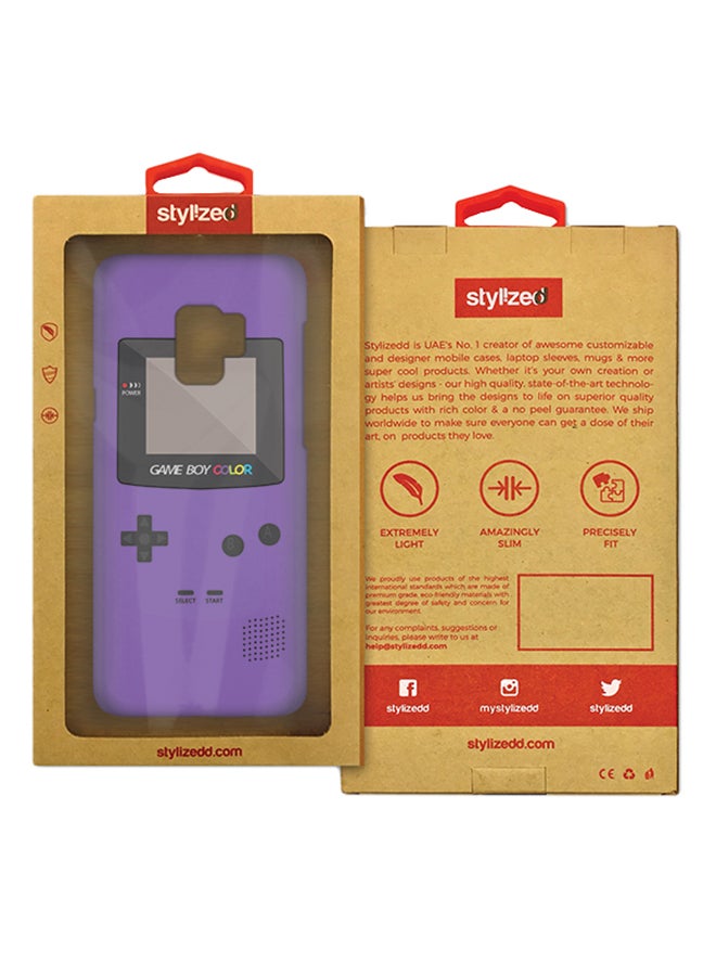 Stylizedd Slim Snap Matte Finish Case Cover For Samsung Galaxy S9 Gameboy Color - Image 2