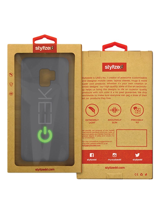 Stylizedd Slim Snap Matte Finish Case Cover For Samsung Galaxy S9 Geek On - Image 2