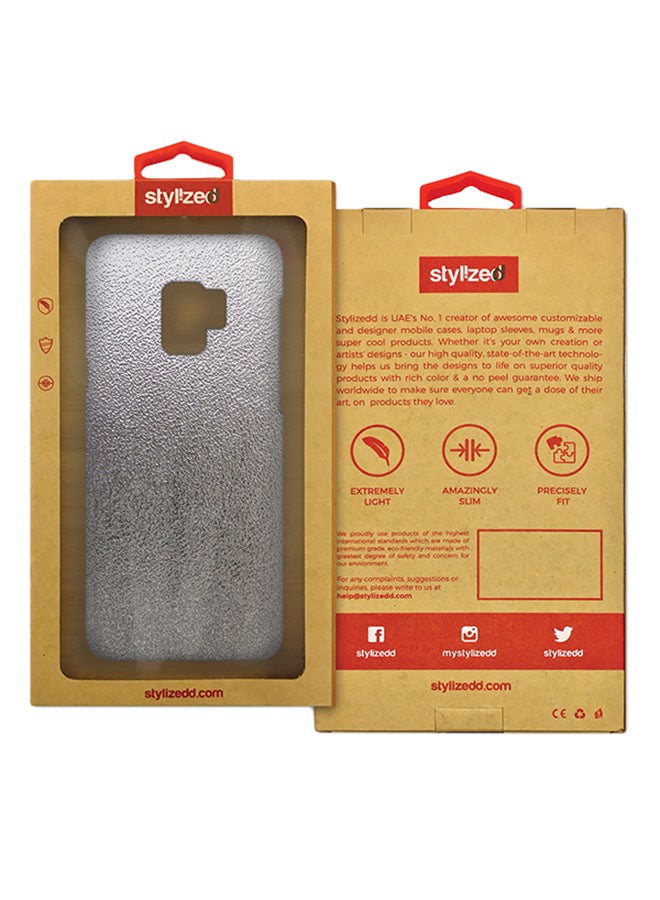 Stylizedd Slim Snap Matte Finish Case Cover For Samsung Galaxy S9 Silver - Image 2