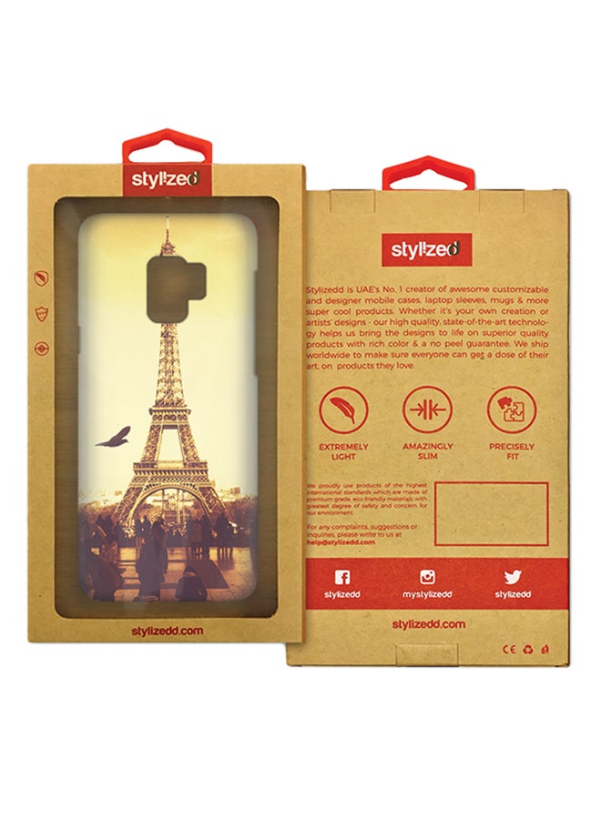 Stylizedd Slim Snap Matte Finish Case Cover For Samsung Galaxy S9 Paris - Image 2