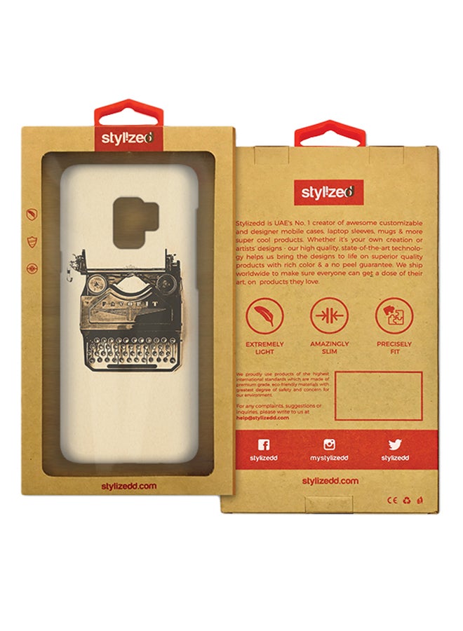 ستايلايزد غطاء محكم رفيع بمظهر غير لامع لهاتف سامسونج جالاكسي S9 آلة كاتبة - Image 2