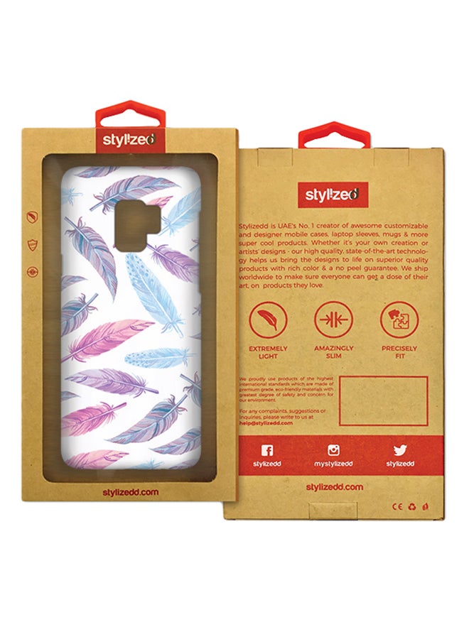 Stylizedd Slim Snap Matte Finish Case Cover For Samsung Galaxy S9 Feather Colors - Image 2